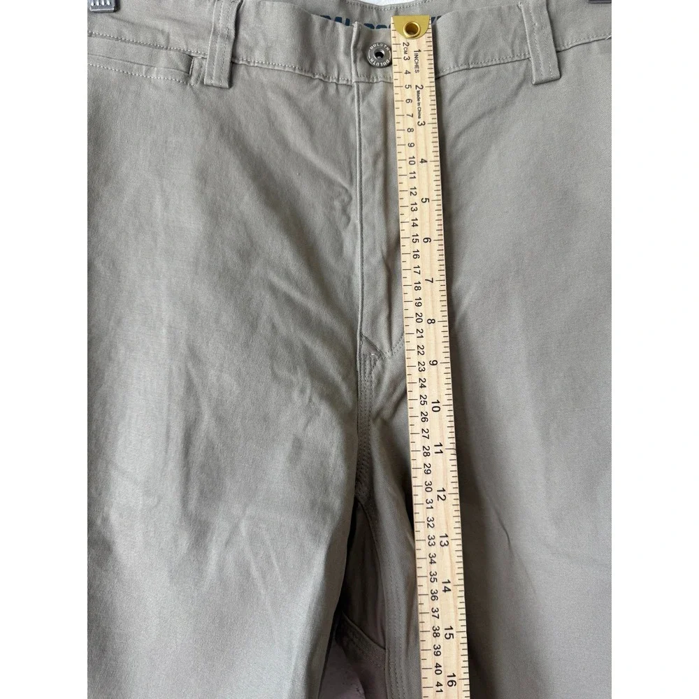 Duluth Trading Co Mens 38 Flex Ballroom Khakis Relaxed‎ Fit Shorts Khaki Tan